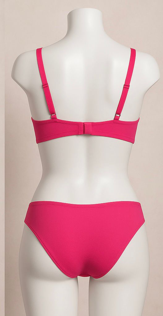 Hot Pink Lace Bra & Panty Set